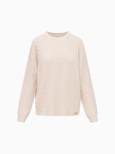 LoveShackFancy Kym Cable Knit Sweater