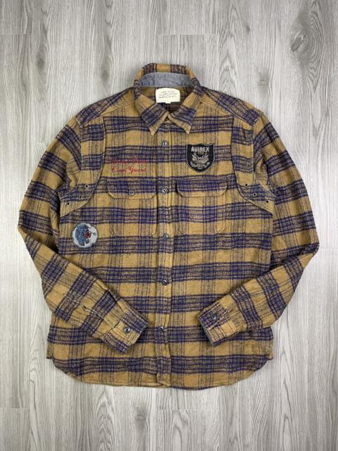 Other Designers Avirex - Avirex Kodiak Air Station USA back embroidery wool flannel