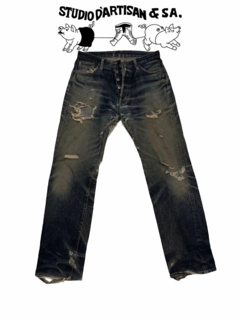 Studio D'Artisan Studio D’Artisan Distressed Selvedge Rare Denim Oz