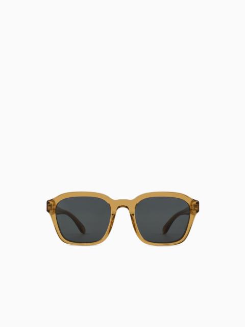 EMPORIO ARMANI MEN’S IRREGULAR-SHAPED SUNGLASSES