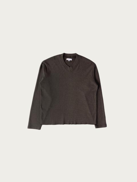 LADY WHITE CO. High V-Neck Tee - Sierra Stripe