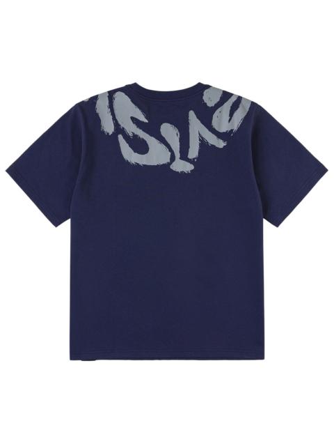 EVISU EVISU Brushstroke Cross-shoulder Logo T-Shirt