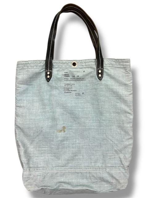 Designer - RE: Japan Dirty Chambray Utility Tote Bag