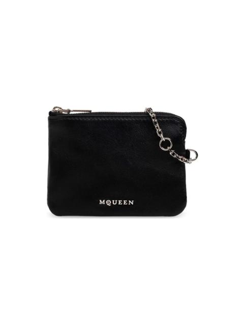 Alexander McQueen Logo Palque Chain-detailed Wallet