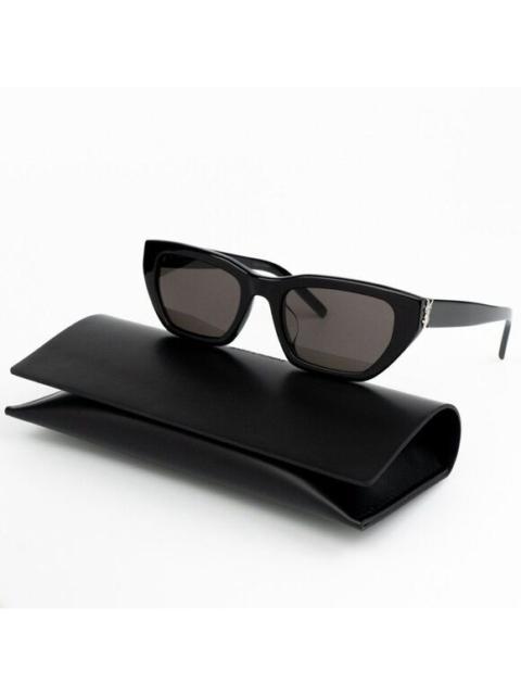 SAINT LAURENT NEW Saint Laurent SLM127/F 001 Black Cat Eye Women Sunglasses