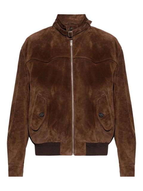 Alexander McQueen Alexander Mcqueen Zip-up Suede Jacket