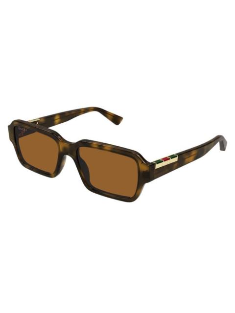 GUCCI Gucci Brown Rectangular Men's Sunglasses GG1887S 004 54