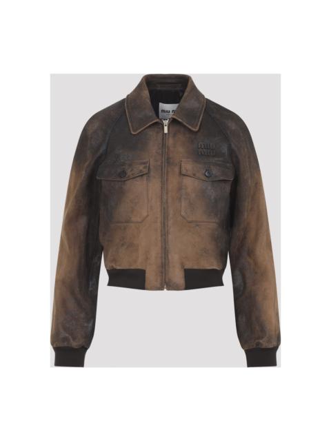 Miu Miu Lamb Leather Jacket