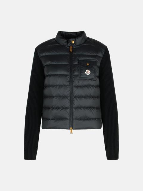 Moncler BLACK VIRGIN WOOL BLEND JACKET