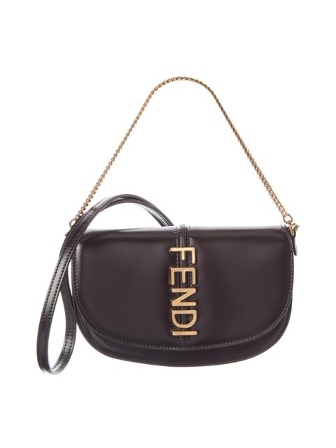 FENDI FENDI Fendigraphy Leather Wallet On Chain