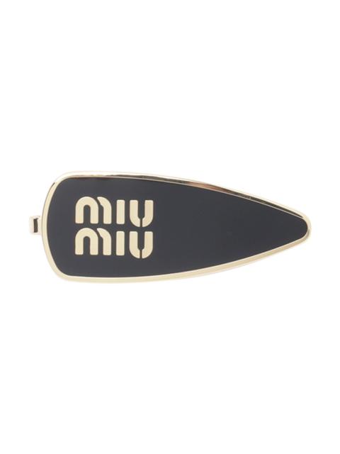Miu Miu Miu Miu Women Miu Miu Logo Enameled Hair Clip