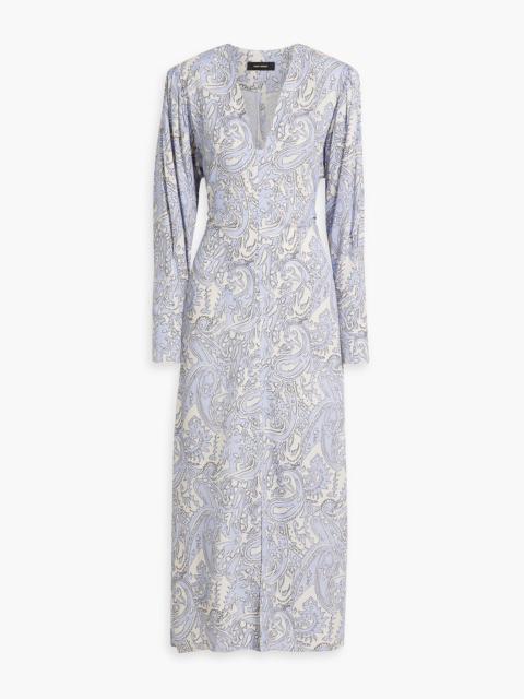 Isabel Marant Bagenia printed Lyocell-twill maxi dress