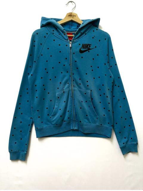 Nike Nike Polka Dot Full Zipper Hoodie Blue