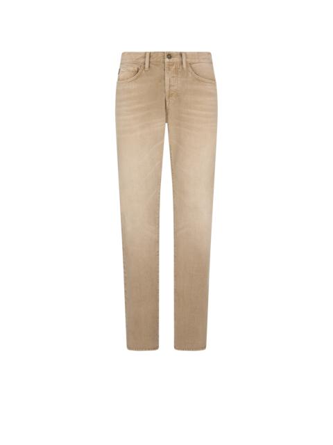 TOM FORD WASHED SAND STRAIGHT FIT DENIM