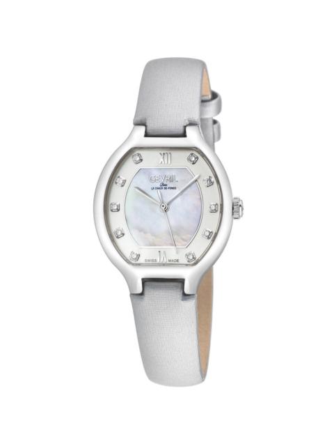 Other Designers Gevril Lugano Diamond Mother of Pearl Dial Ladies Watch 14041.1