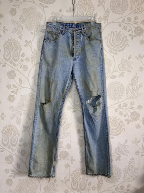 Ripped Levis 501 Vintage 1993 Straight Cut Made In USA