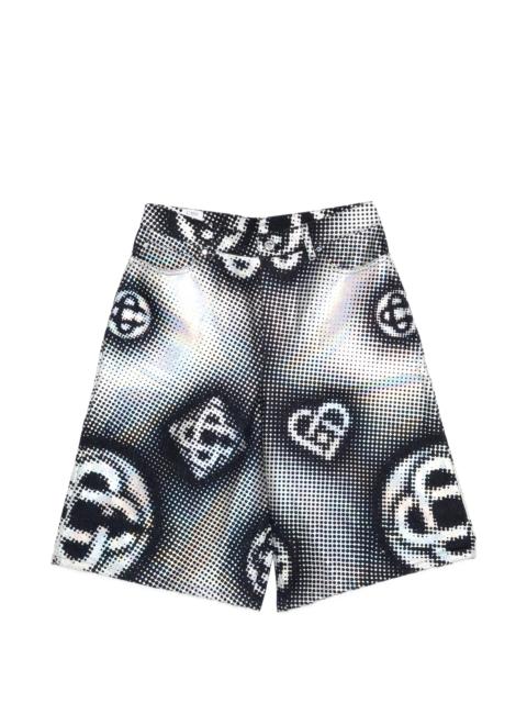 CASABLANCA Casablanca Pearlescent Monogram Shorts