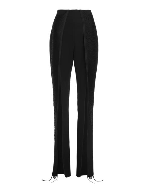 MATICEVSKI Extent Fringed Split-Front Pants black