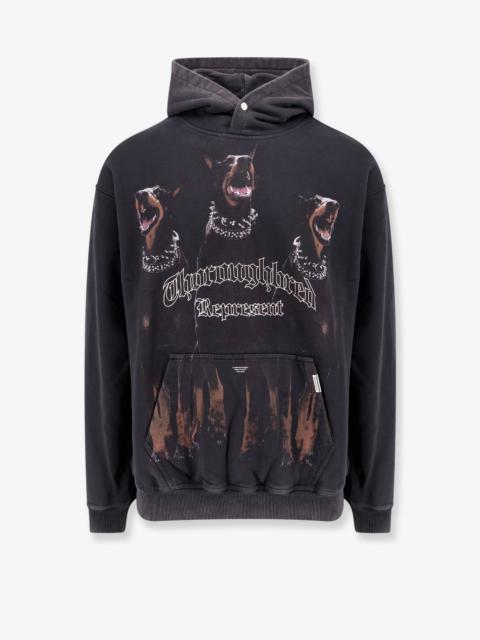 Represent Cotton Sweatshirt With Frontal Thoroughbred Print