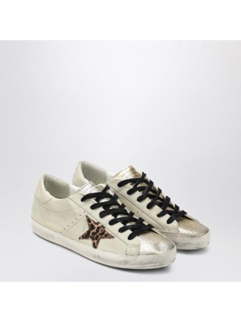 Golden Goose Light beige/animalier Super-Star sneaker