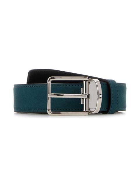 Montblanc Air Force Blue Suede Reversible Belt