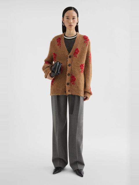 Wool Blend V-Neck Cardigan