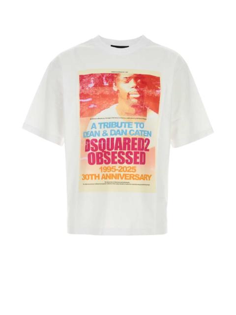 DSQUARED2 Dsquared Men White Cotton T-Shirt