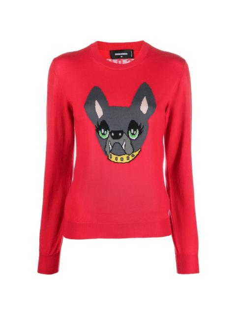 DSQUARED2 Icon Dog knitted jumper