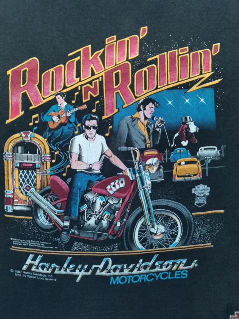 Other Designers Vintage Harley Davidson Elvis Presley Rockin n Rollin