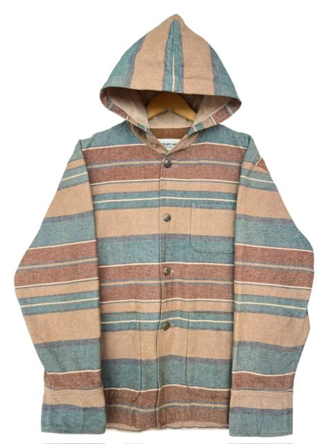 Japanese Brand - Vintage Atelier Sab For Men Japan Brown Button Up Jacket