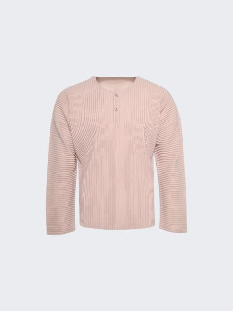 ISSEY MIYAKE Pleated Shirt Rose Grey