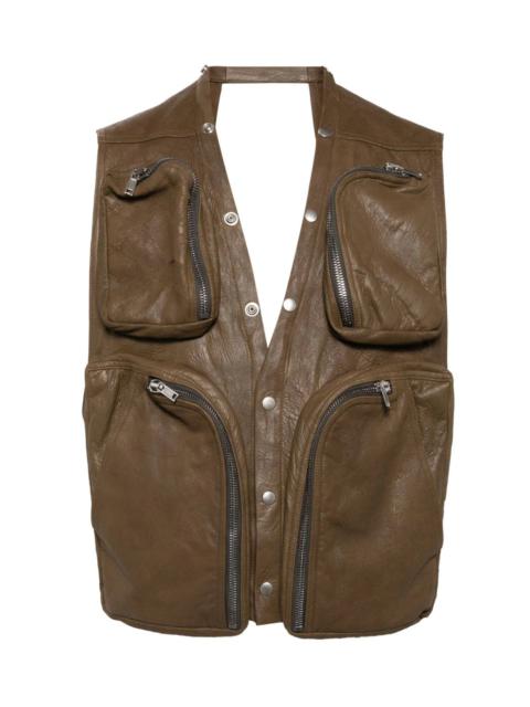 Rick Owens BUTTON-UP CARGO MILITARY JACKET