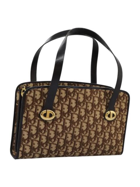 Dior DIOR Trotter Canvas Hand Bag Brown