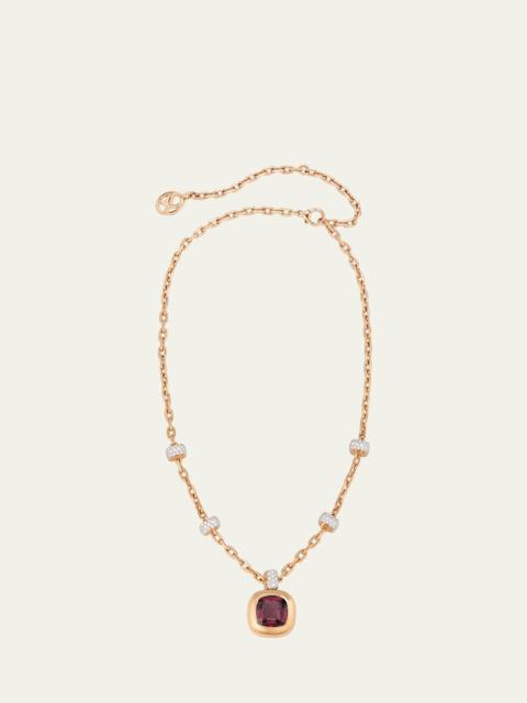 Pomellato Nudo 18K Diamond and Rubellite Pendant Necklace