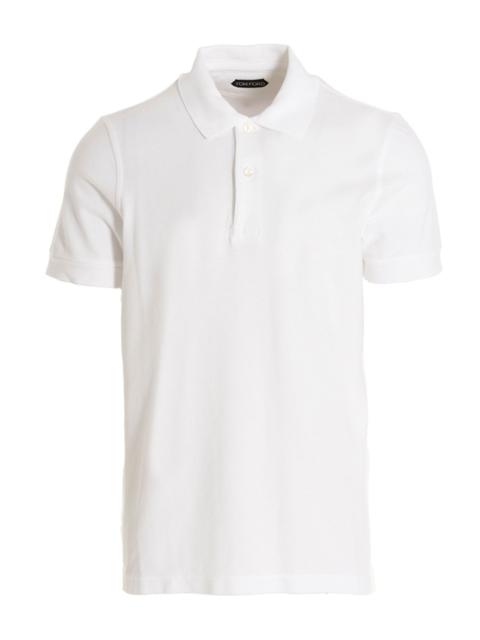 TOM FORD Tom Ford Men Piqué Cotton Polo Shirt