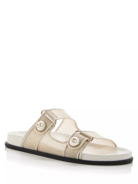 JIMMY CHOO Women's Fayence Slide Sandals