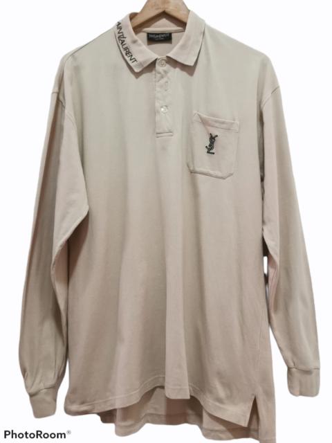 Other Designers Vintage - Vintage Yves Saint Laurent Longsleeve Polo Shirt