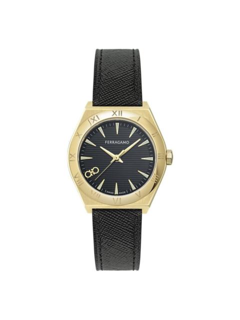 FERRAGAMO Ferragamo Vega Upper East Quartz Black Dial Ladies Watch SFZB00124