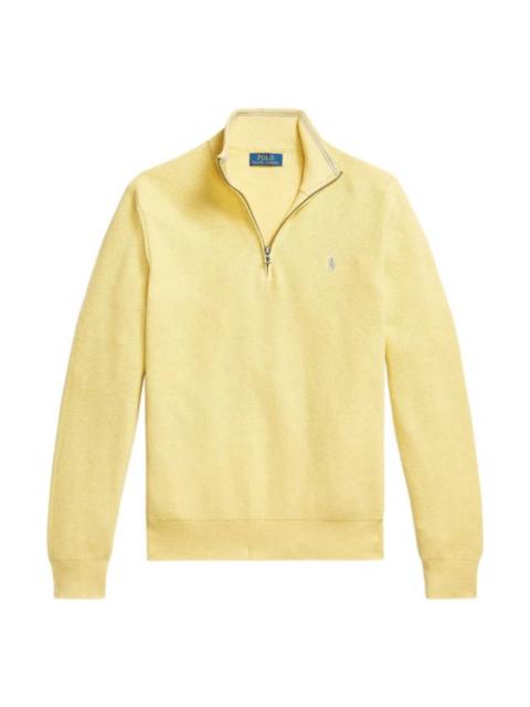 Polo Ralph Lauren Polo Ralph Lauren Mesh-Knit Quarter-Zip Jumper, Size X-Large