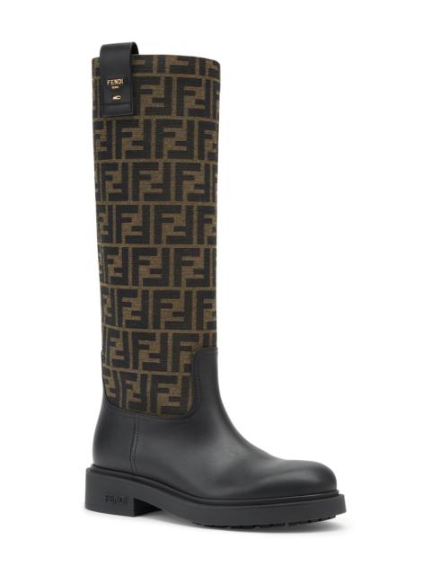 FENDI Fendi Filo Knee High Boot in F0Pmm Nero Tabacco Nero at Nordstrom