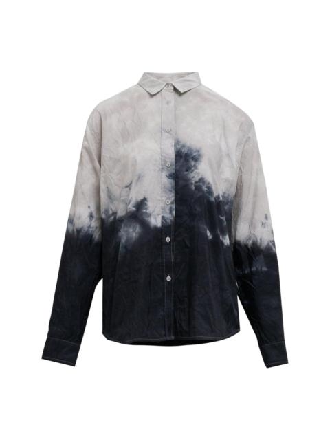 pushBUTTON Blue Dying Point Shirt
