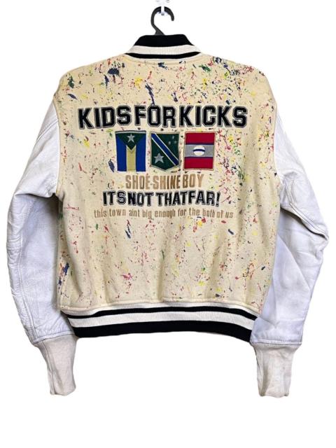 Other Designers Japanese Brand - 🔥SHOE SHINE BOY CUSTOM PAINT SPLASH VARSITY LEATHER SLEEVE