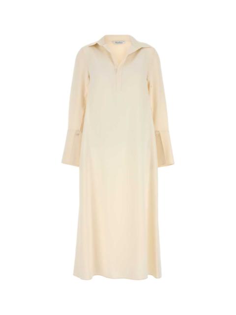 Max Mara Max Mara Women Cream Stretch Silk Ossola Dress