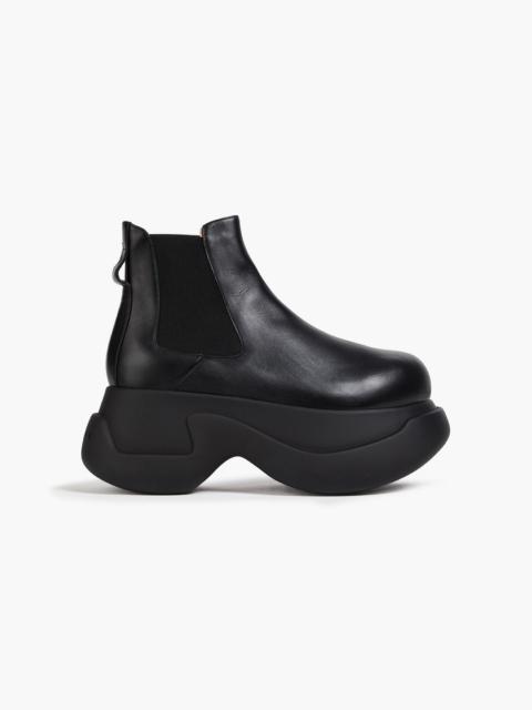 Marni Leather platform Chelsea boots