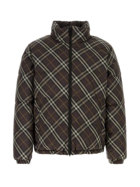 Burberry Printed polyester reversible Snowdon down jacket