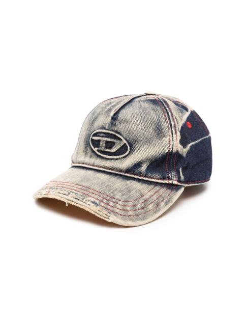 Diesel C-SEYMON DISTRESSED DENIM CAP