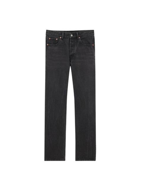 SAINT LAURENT Saint Laurent Black Denim Loose-Fit Jeans