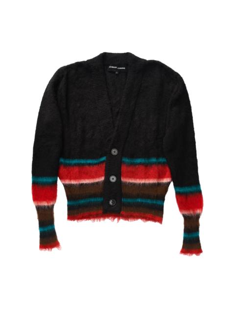 EDWARD CUMING Edward Cuming Mohair Striped Cardigan Multi-Color