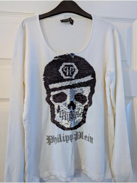 PHILIPP PLEIN Skull Sequin Embellishment 