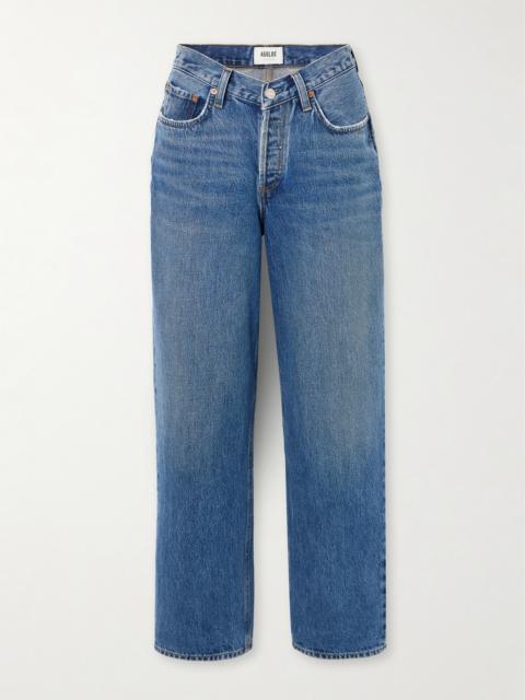AGOLDE V Waist Baggy Mid-rise Straight-leg Jeans